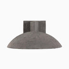 Zia Wall Sconce in Matte Black Plaster