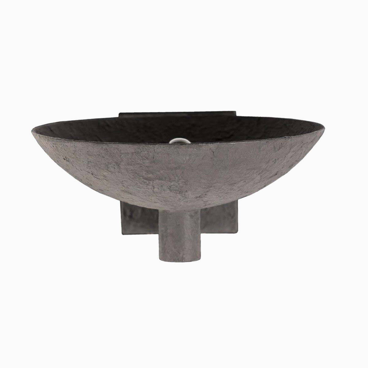 Zia Wall Sconce in Matte Black Plaster