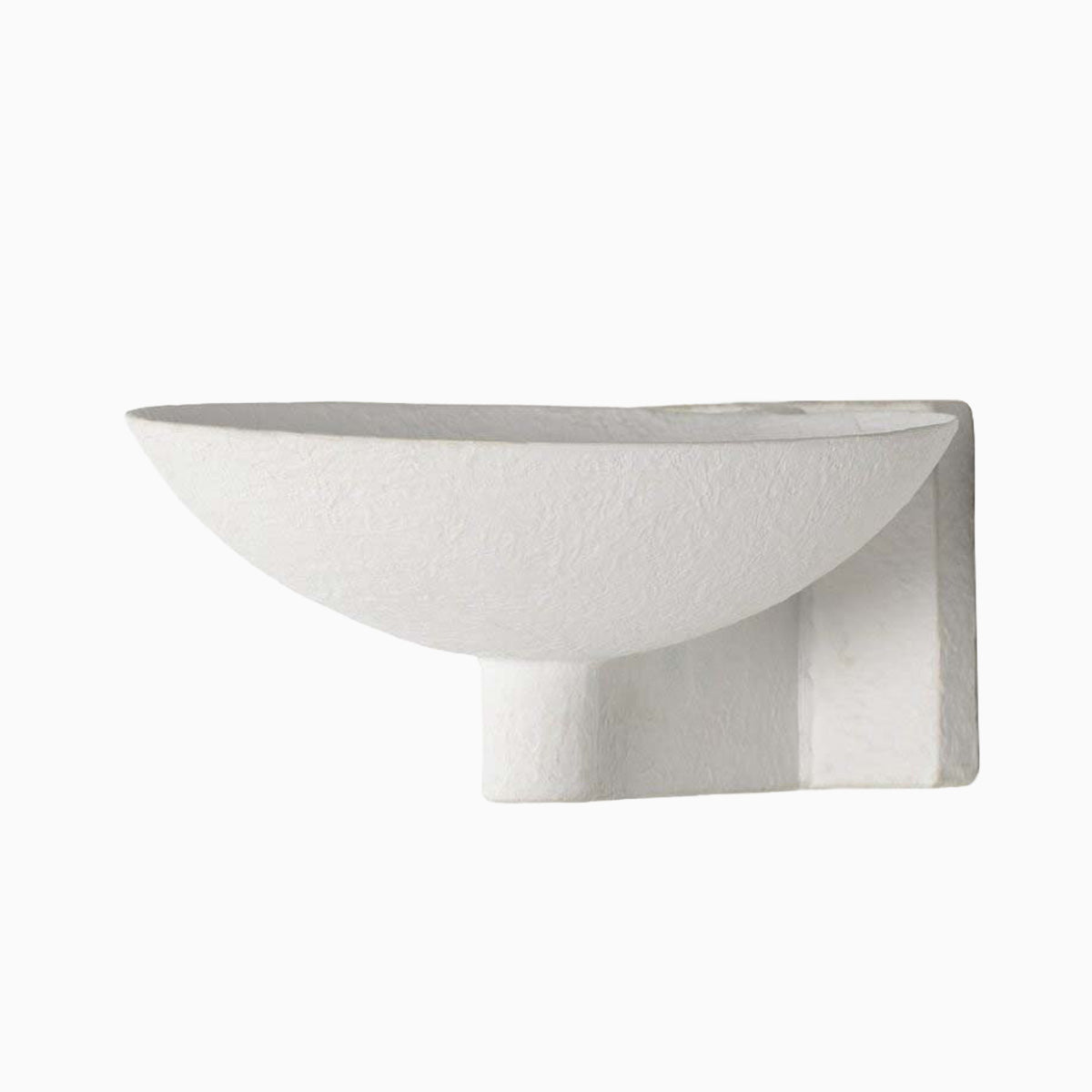 Zia Wall Sconce in Matte White Plaster