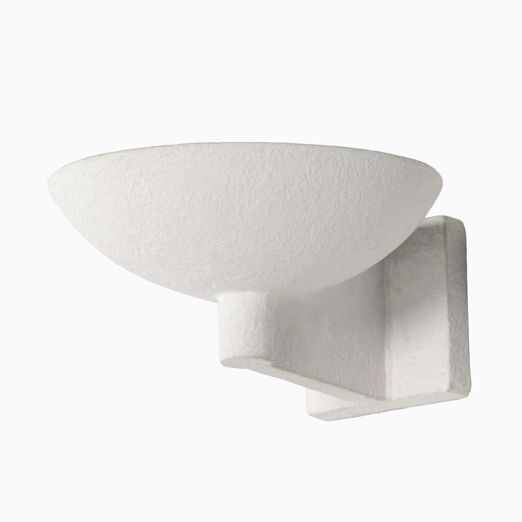 Zia Wall Sconce in Matte White Plaster