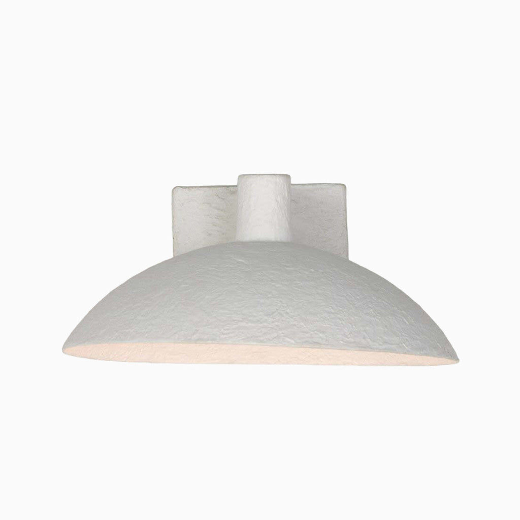 Zia Wall Sconce in Matte White Plaster