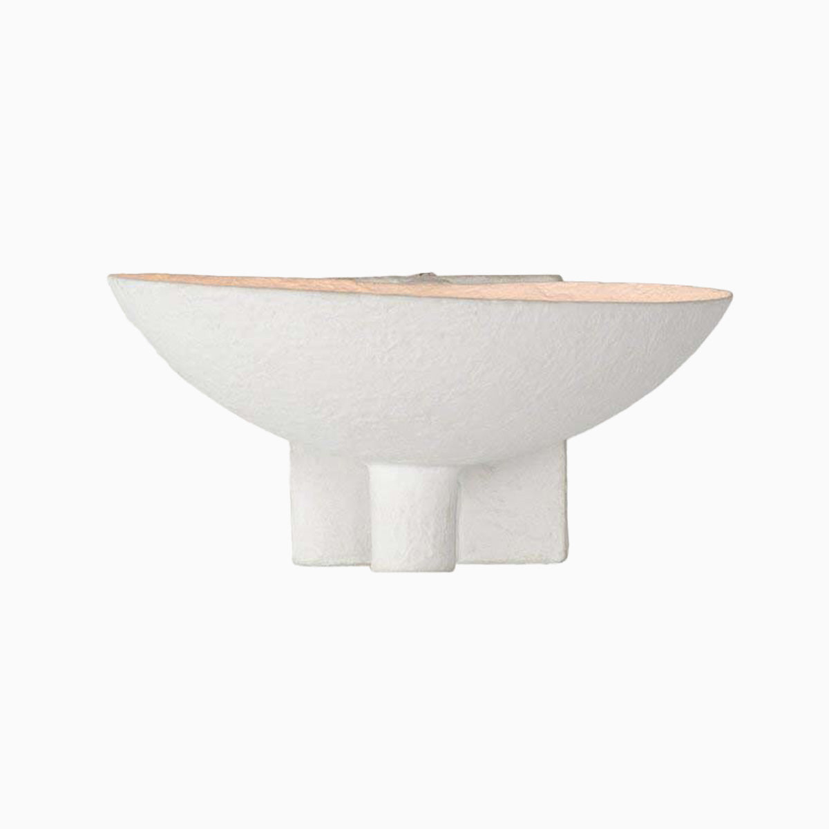 Zia Wall Sconce in Matte White Plaster
