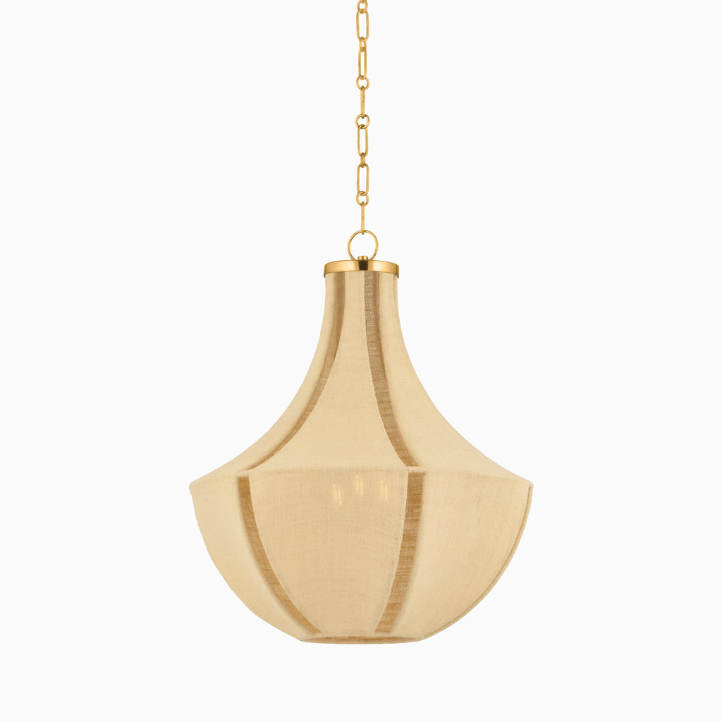 Aida Pendant in Aged Brass