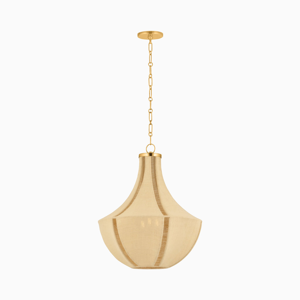 Aida Pendant in Aged Brass