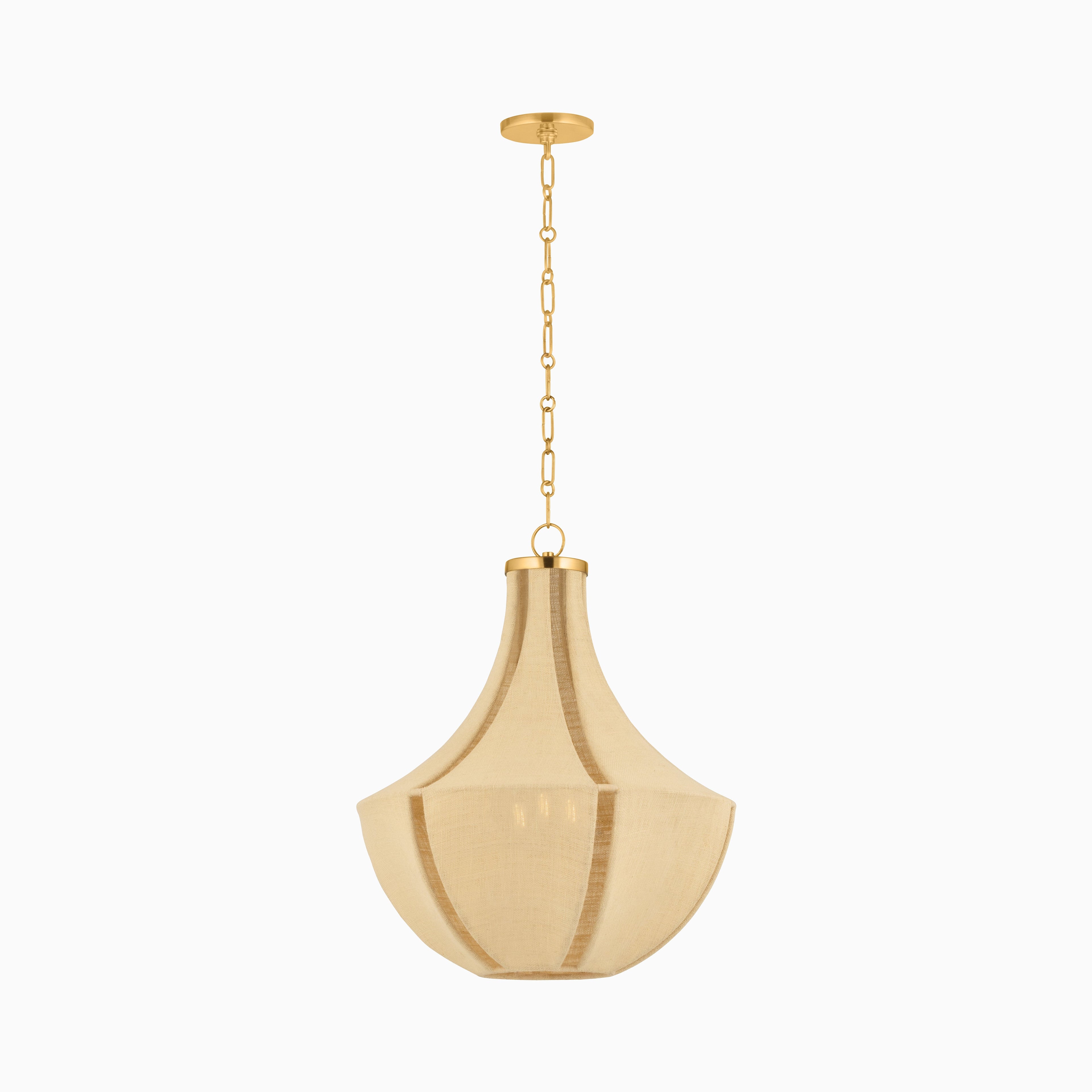 Aida Pendant in Aged Brass