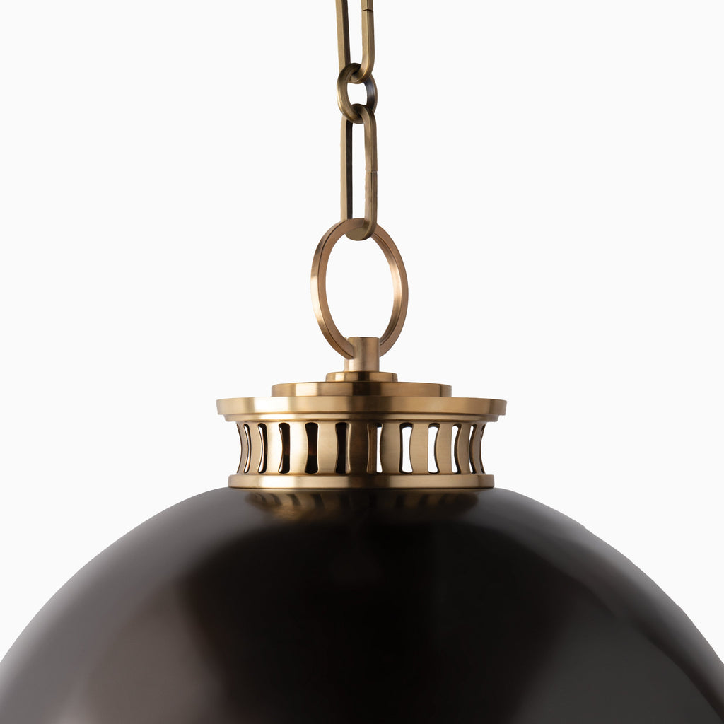 Barnes 14 Pendant in Aged Antique Distressed Bronze