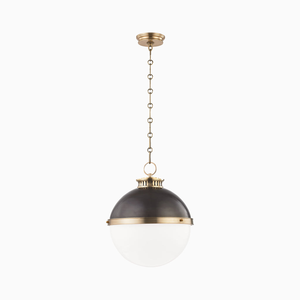 Barnes 14 Pendant in Aged Antique Distressed Bronze