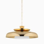 Carly 34 Pendant in Vintage Brass