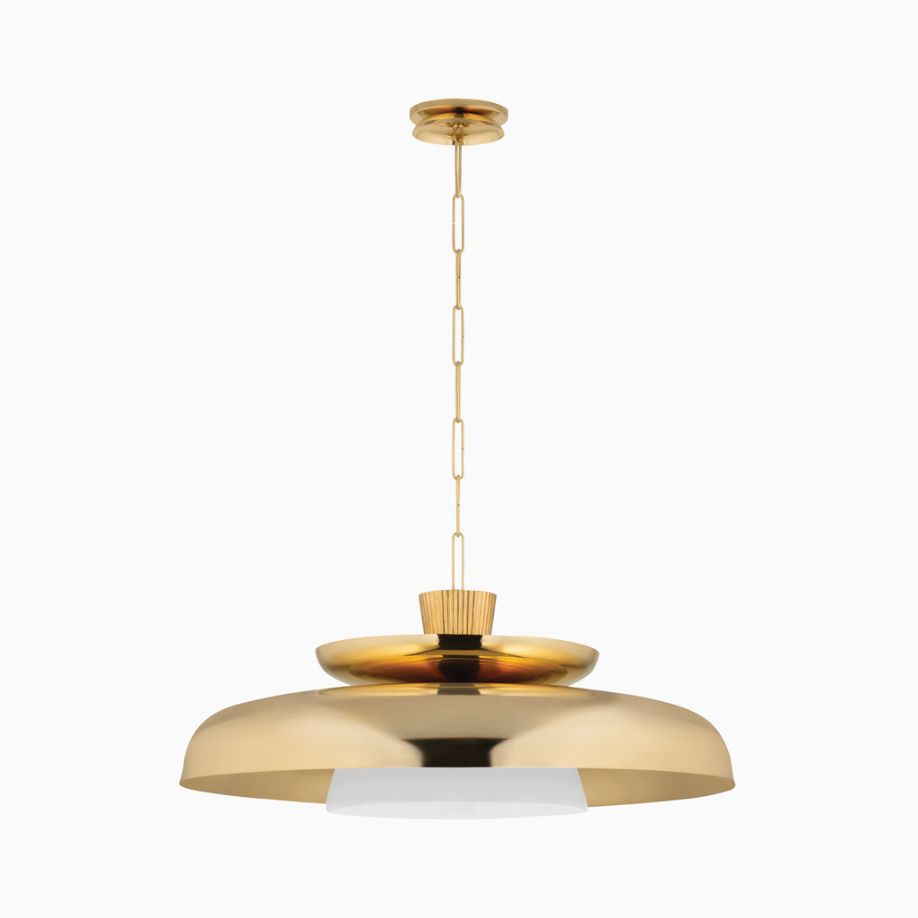 Carly 34 Pendant in Vintage Brass