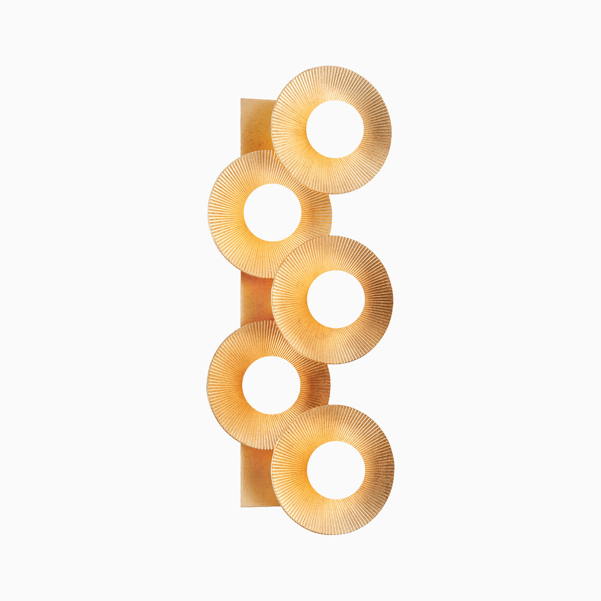 Cressida 5-Light Wall Sconce in Vintage Gold Leaf