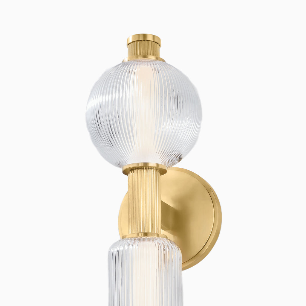 Ezekiel Wall Sconce in Vintage Brass