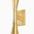 Garnet Wall Sconce in Vintage Brass