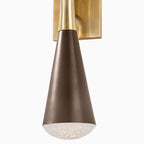 Garnet Wall Sconce in Vintage Brass/Bronze