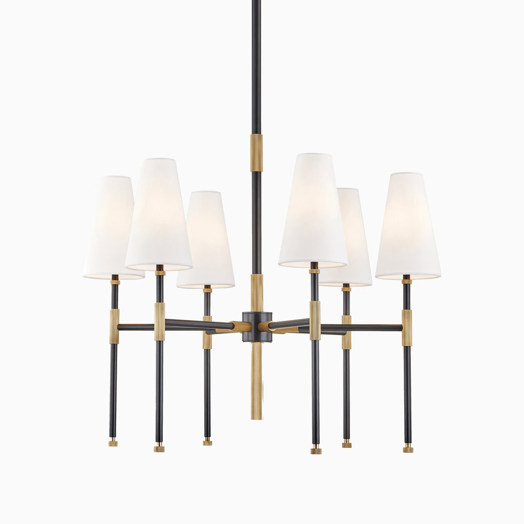 Gibson 6-Light Chandelier in Aged Old Bronze