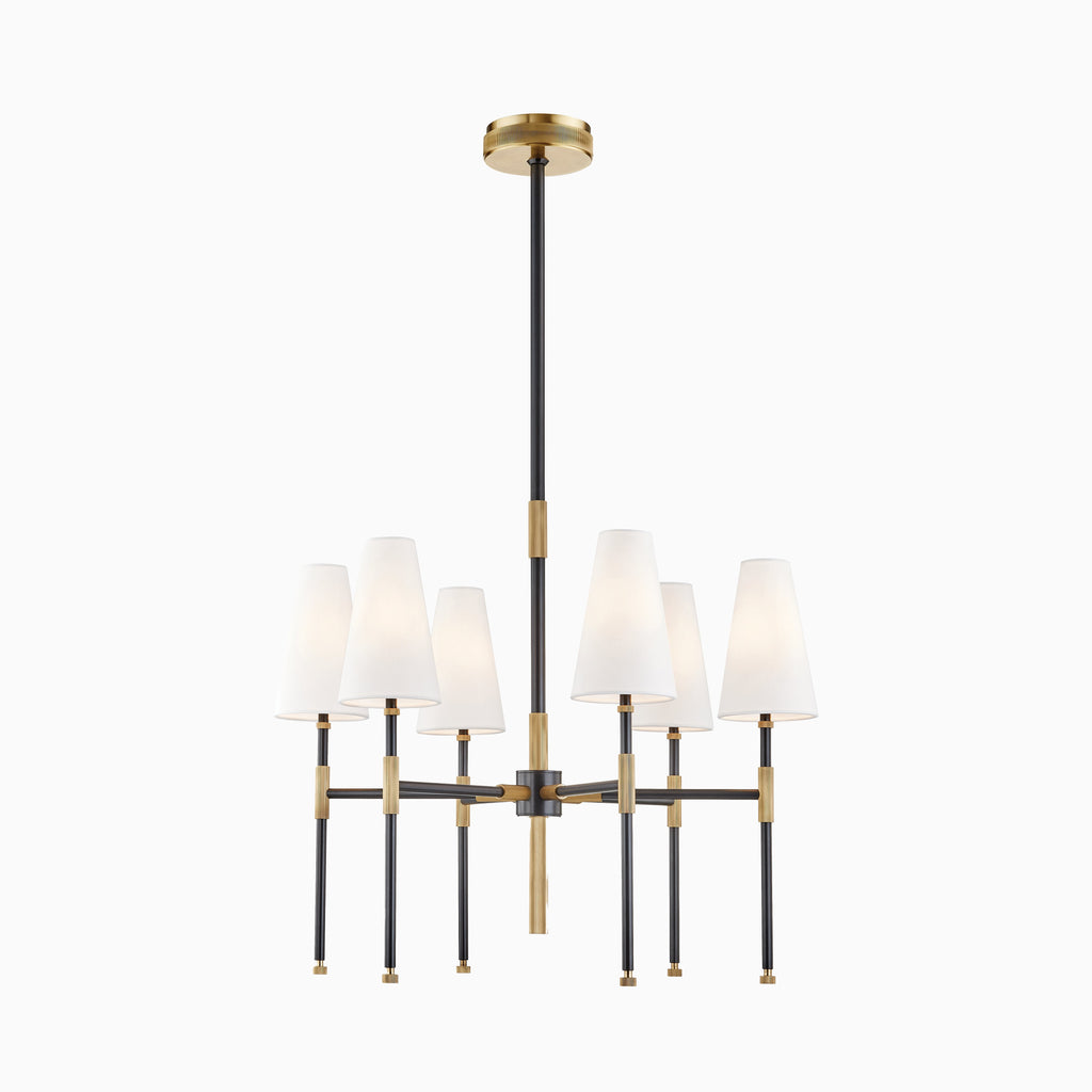 Gibson 6-Light Chandelier in Aged Old Bronze