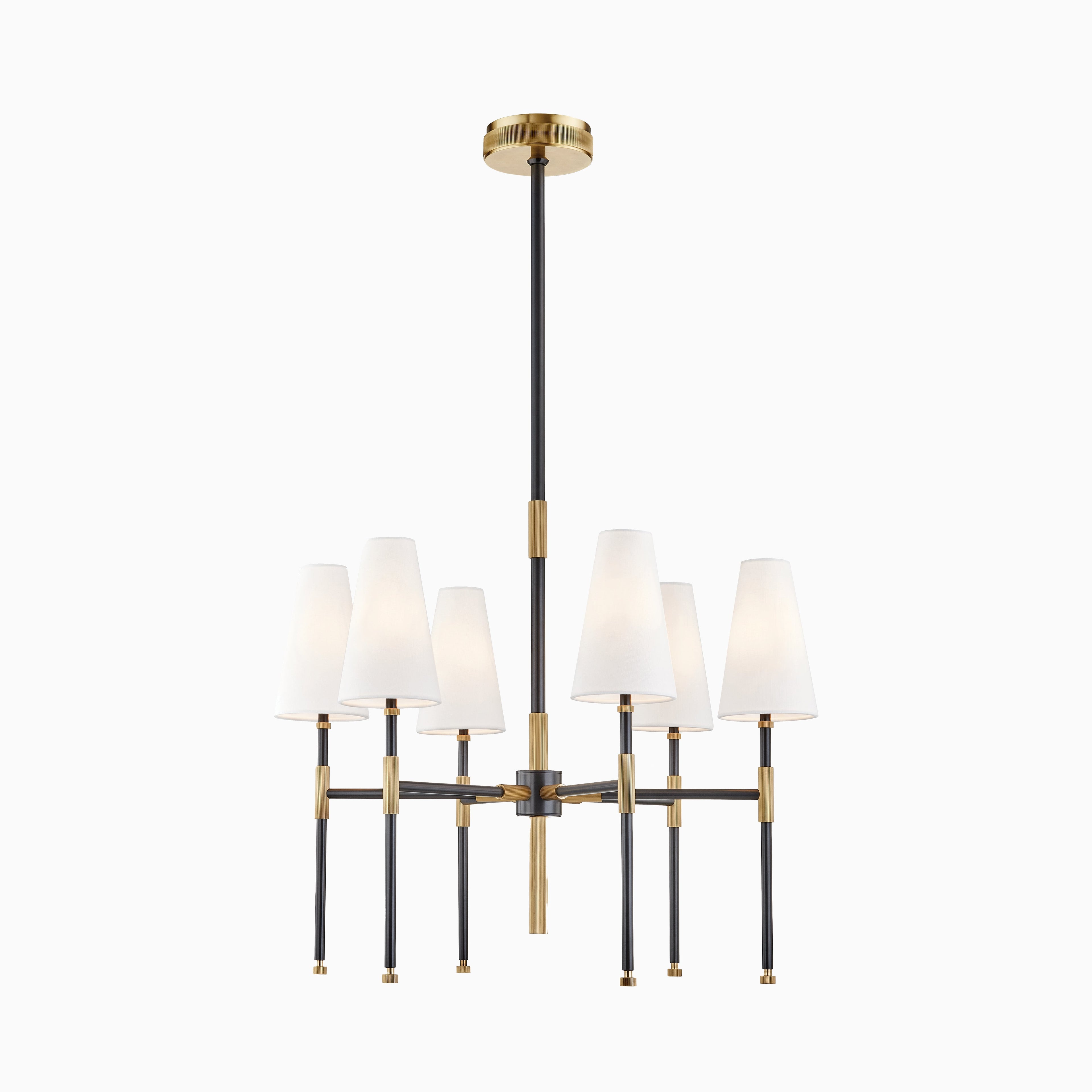 Gibson 6-Light Chandelier in Aged Old Bronze