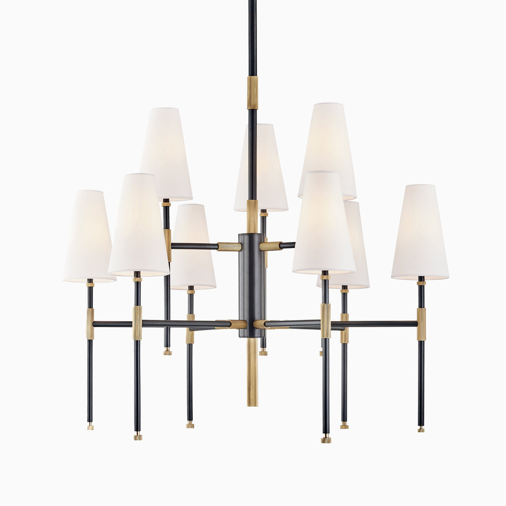 Gibson 9-Light Chandelier in Aged Old Bronze