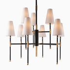 Gibson 9-Light Chandelier in Aged Old Bronze