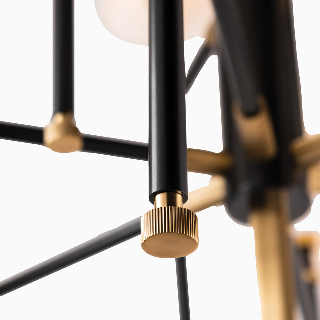 Gibson 9-Light Chandelier in Aged Old Bronze