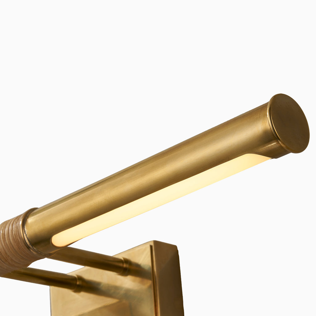 Irwin Picture Light in Aged Brass