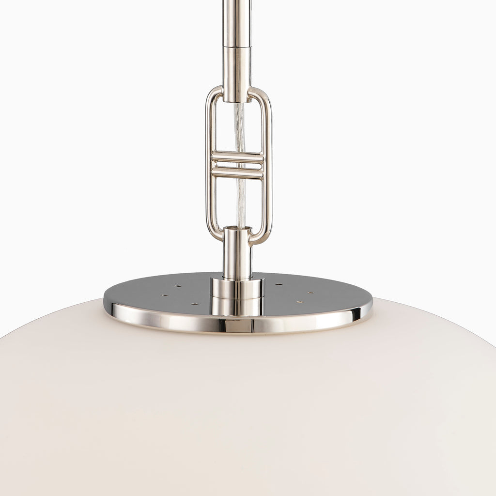 Kaley 16 Pendant in Polished Nickel