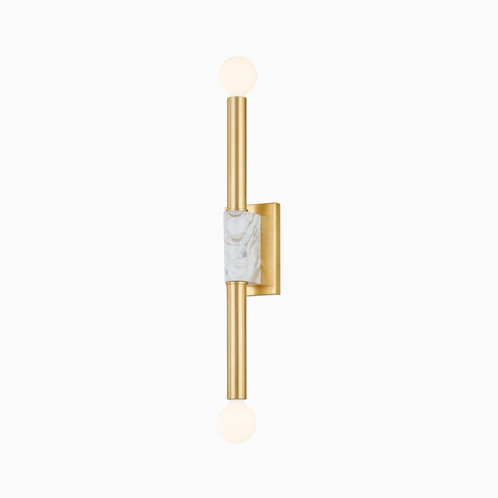 Larson Wall Sconce in Aged Brass
