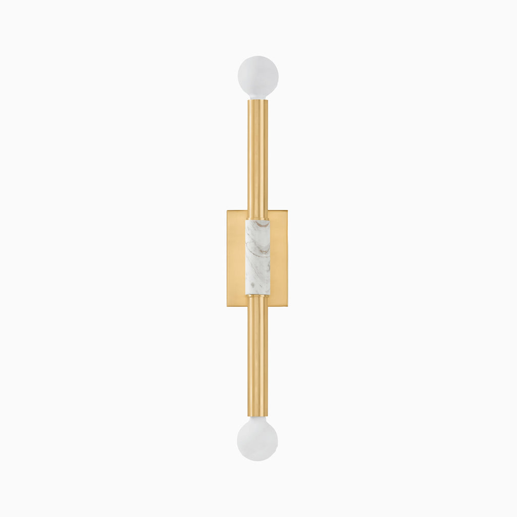 Larson Wall Sconce in Aged Brass