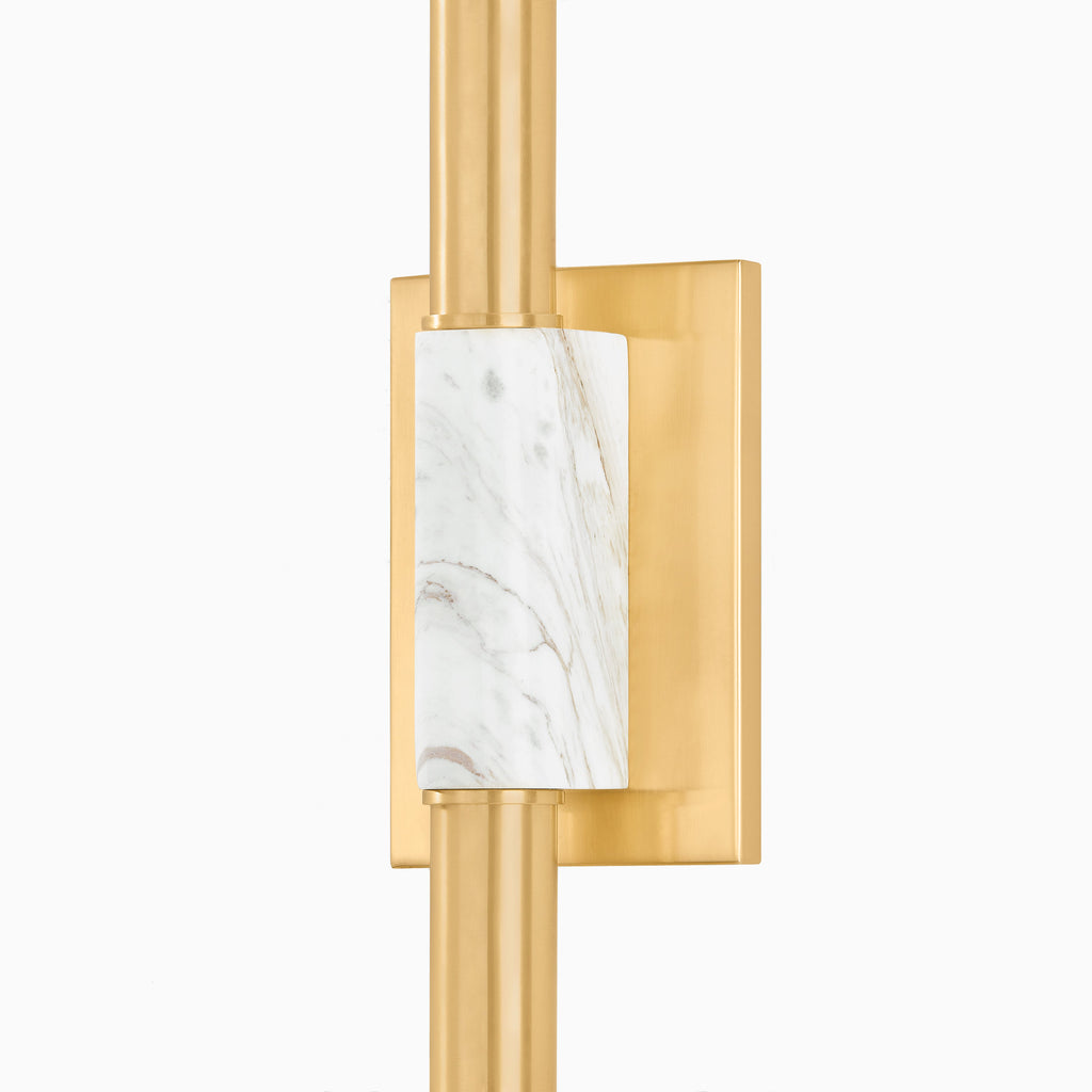 Larson Wall Sconce in Aged Brass