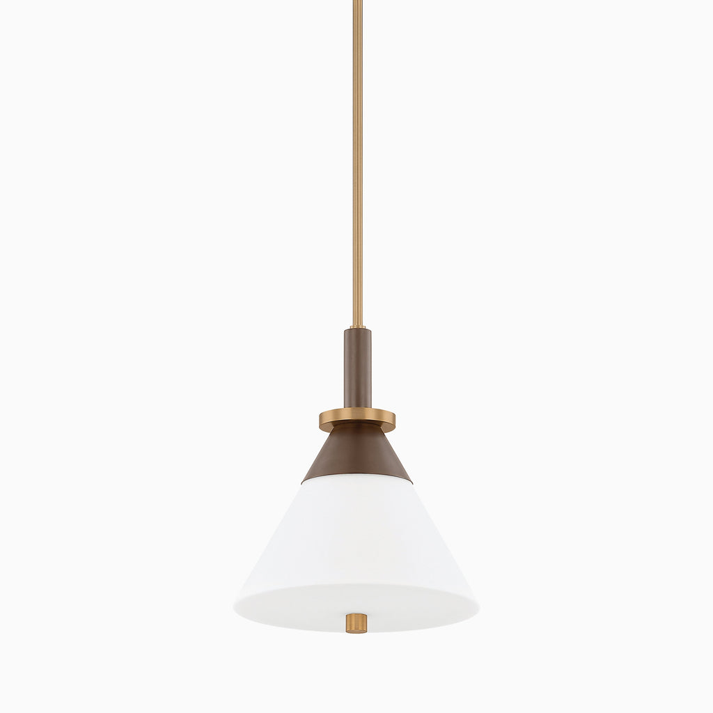 Lennie 12 Pendant in Patina Brass/Bronze