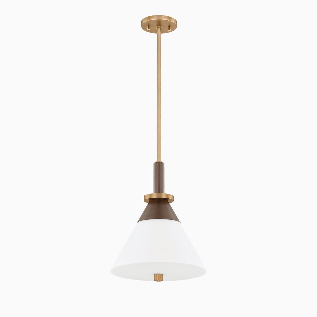 Lennie 12 Pendant in Patina Brass/Bronze