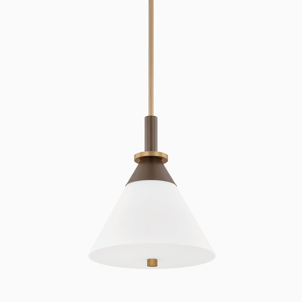 Lennie 16 Pendant in Patina Brass/Bronze