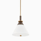 Lennie 16 Pendant in Patina Brass/Bronze
