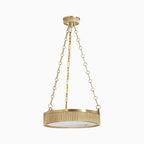 Matteo Pendant in Aged Brass