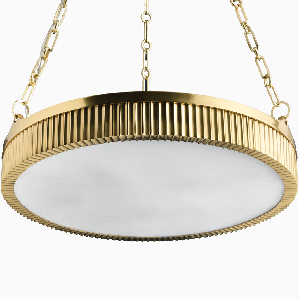 Matteo Pendant in Aged Brass