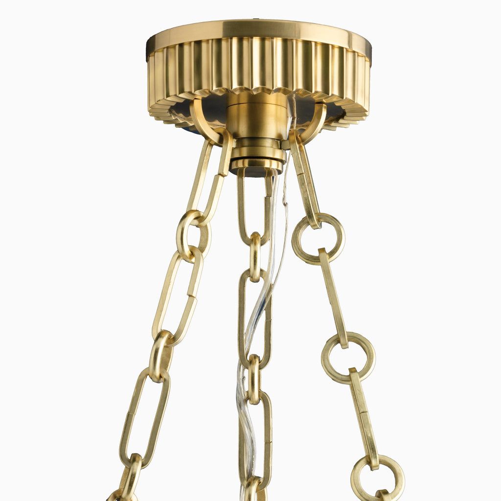 Matteo Pendant in Aged Brass