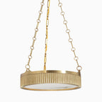Matteo Pendant in Aged Brass