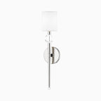 Mickelson 1-Light Wall Sconce in Polished Nickel