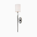 Mickelson 1-Light Wall Sconce in Polished Nickel