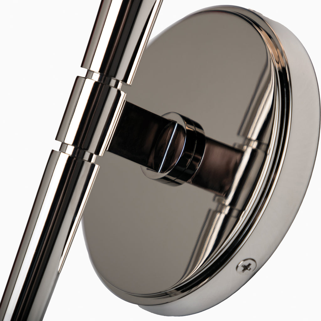 Mickelson 1-Light Wall Sconce in Polished Nickel