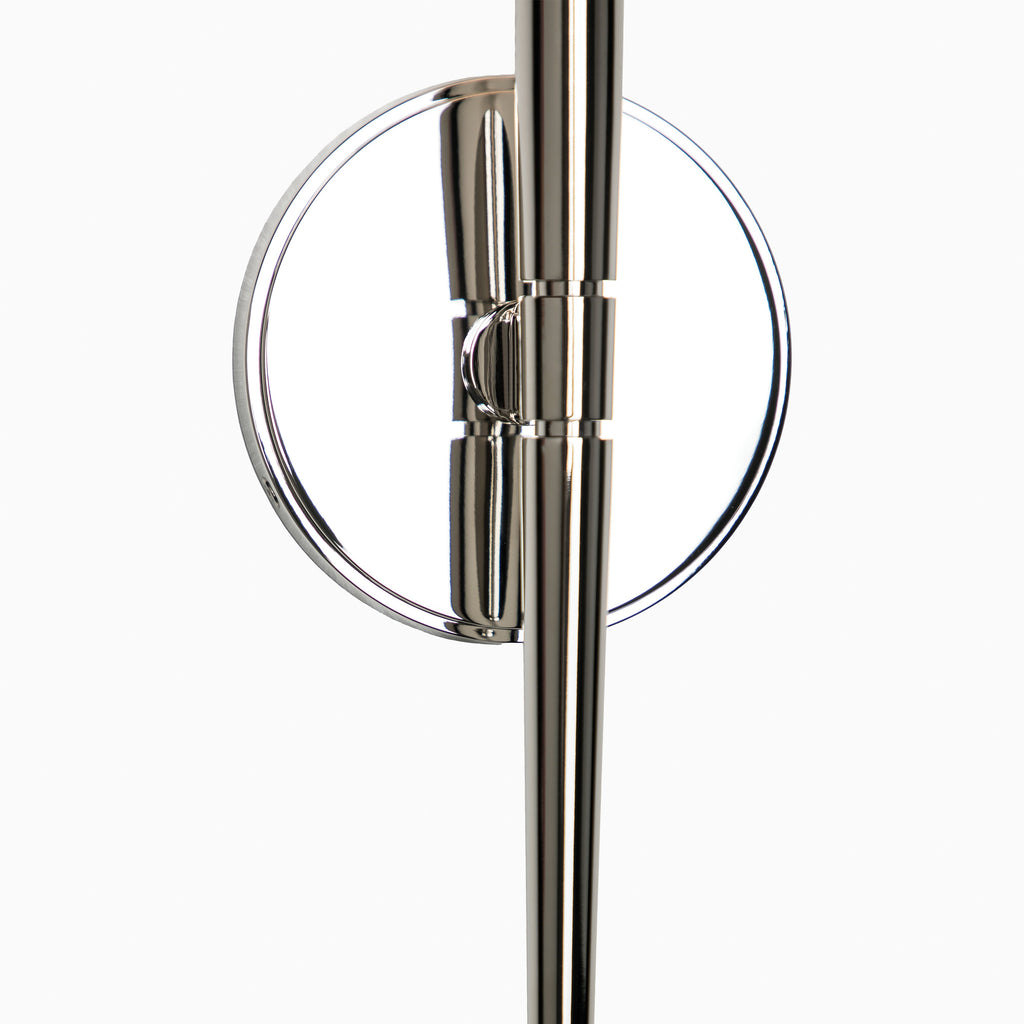 Mickelson 1-Light Wall Sconce in Polished Nickel