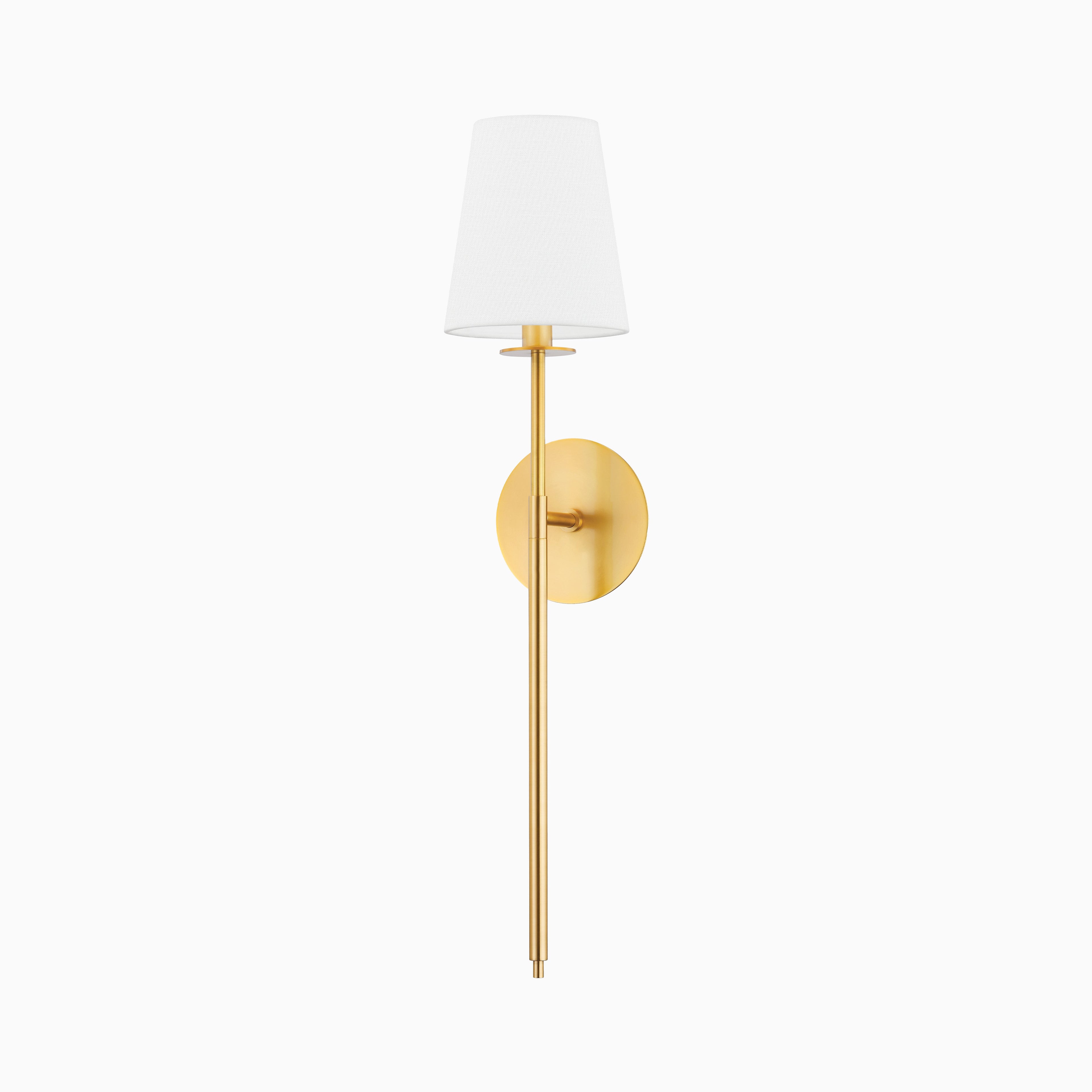 Morissette Wall Sconce in Aged Brass