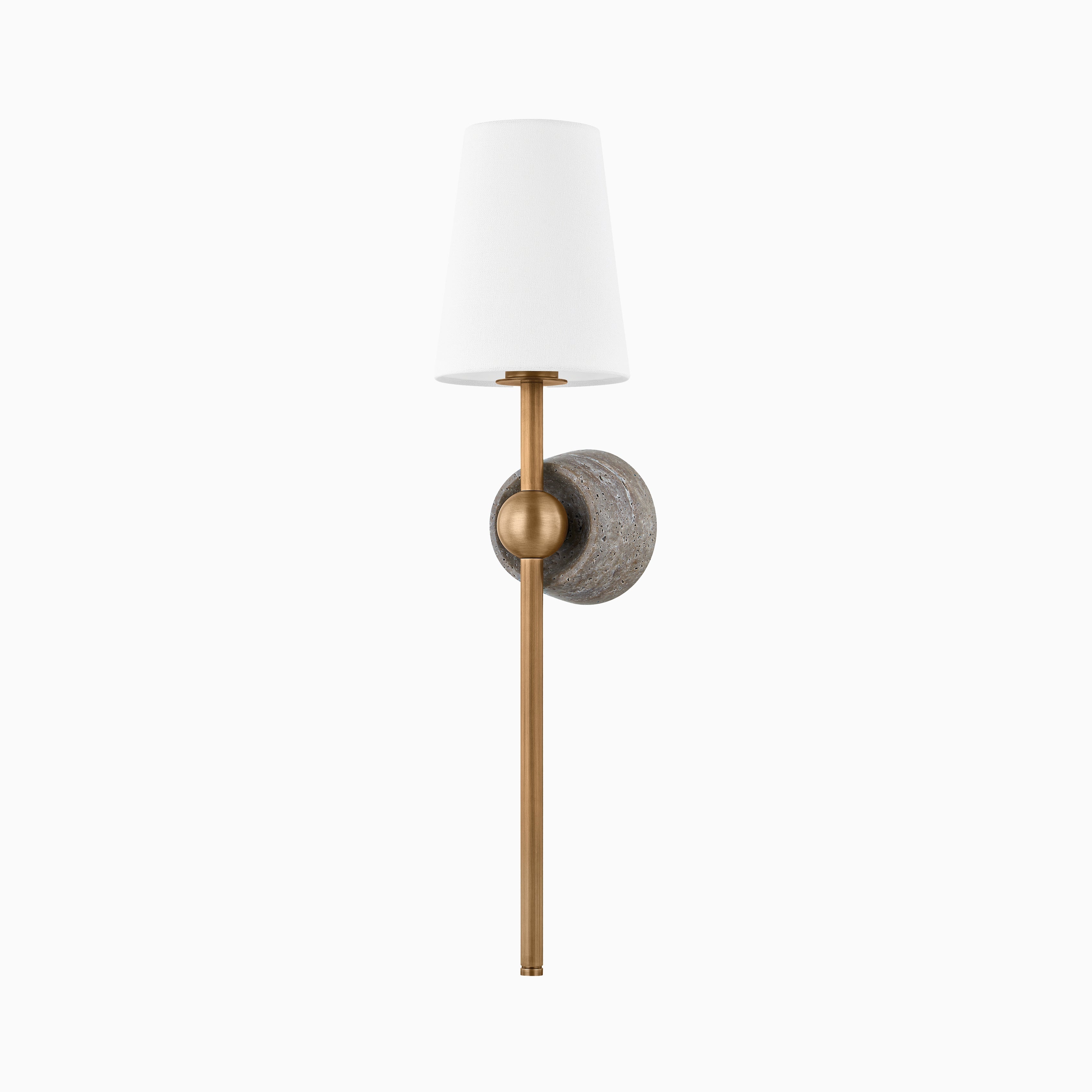 Ortega Wall Sconce in Patina Brass