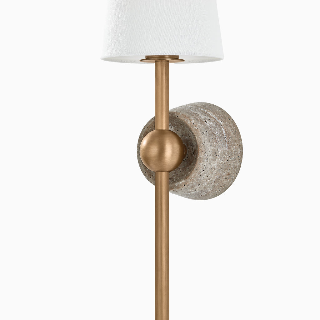 Ortega Wall Sconce in Patina Brass