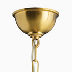 Osborne 34 Chandelier in Aged Brass