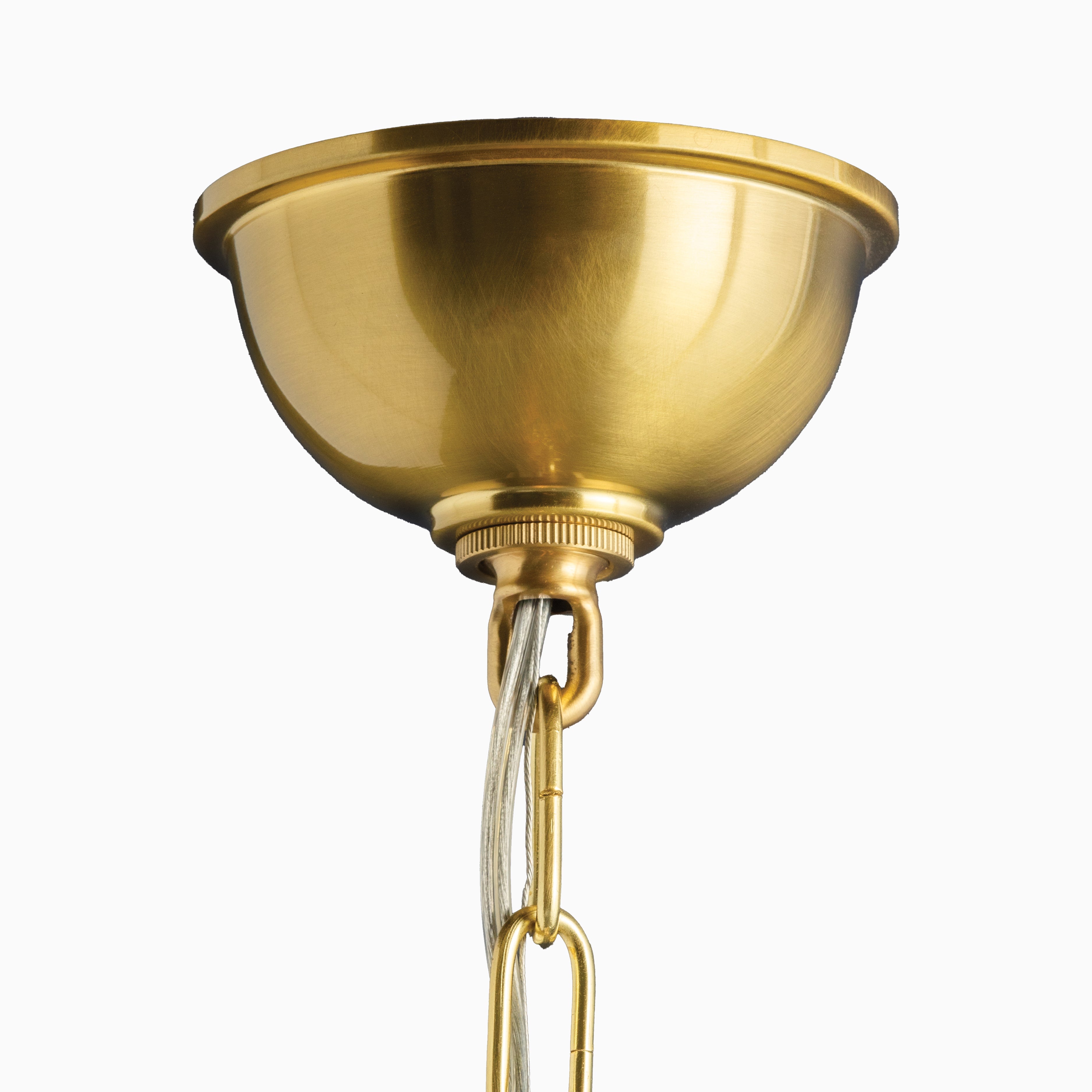 Osborne 34 Chandelier in Aged Brass