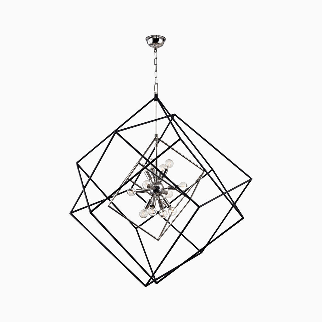 Osborne 34 Chandelier in Polished Nickel