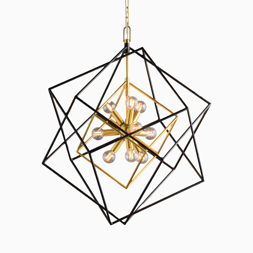 Osborne 26 Chandelier in Aged Brass