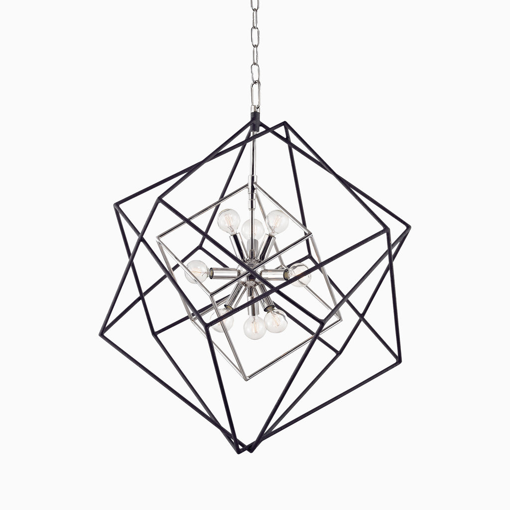 Osborne 26 Chandelier in Polished Nickel