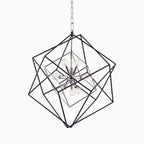 Osborne 26 Chandelier in Polished Nickel