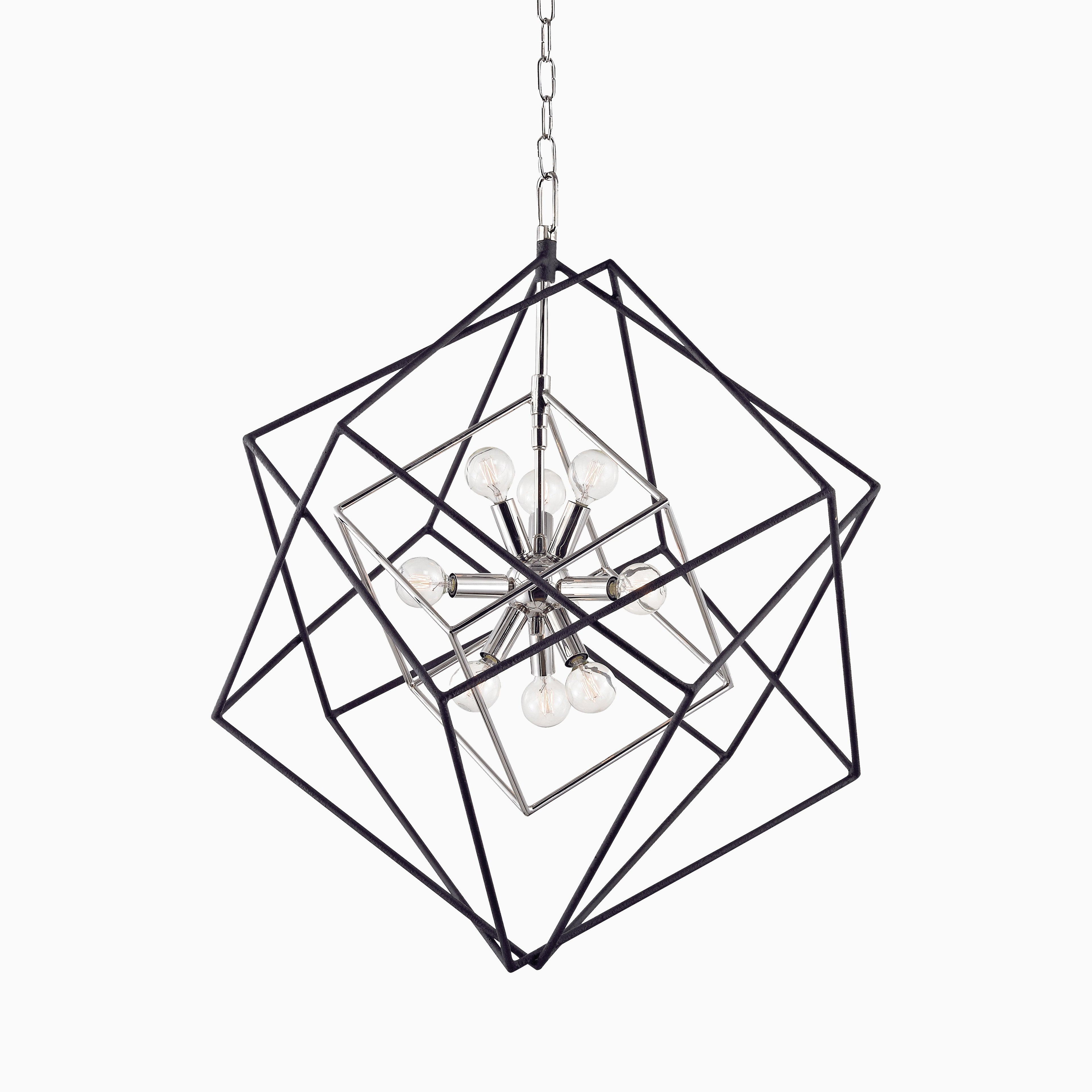 Osborne 26 Chandelier in Polished Nickel